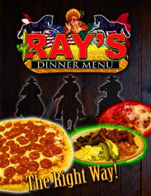 DINNER MENU COVER RAYS DINNER MENU COVER RAYS